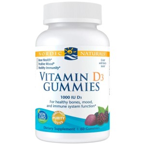 Vitamin D3 Gummies 1000 IU - Горски плодове 60 желирани бонбони