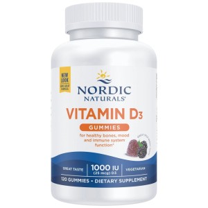 Vitamin D3 Gummies 1000 IU - Горски плодове 120 желирани бонбони