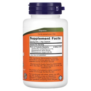 8 Billion Acidophilus & Bifidus 120 веге капсули | Now Foods 8 Billion Acidophilus & Bifidus 120 веге капсули | Now Foods