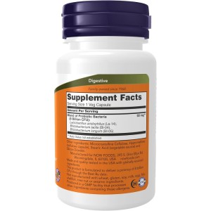 8 Billion Acidophilus & Bifidus 60 веге капсули | Now Foods 8 Billion Acidophilus & Bifidus 60 веге капсули | Now Foods