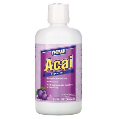 Сок от Акай Бери 946 мл | Now Foods За Акай (Acai berry) е установено, че притежава ценни хранителни свойства и оказва благотворен ефект върху човешкото здраве. Приемът на Сок от акай успешно подпомага борба Сок от Акай Бери 946 мл | Now Foods За Акай (Ac