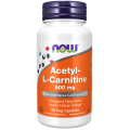Ацетил Л-карнитин 500 мг 50 веге капсули | Now Foods