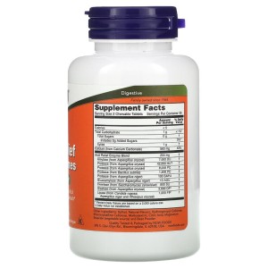 Acid Relief with Enzymes 60 дъвчащи таблетки | Now Foods