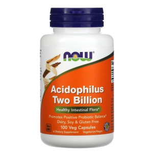 Acidophilus Two Billion 100 веге капсули | Now Foods Acidophilus Two Billion 100 веге капсули | Now Foods