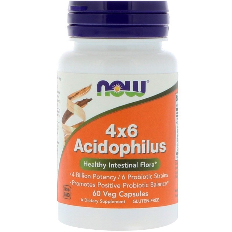 Ацидофилус (Acidophilus) 4X6 60 веге капсули | Now Foods