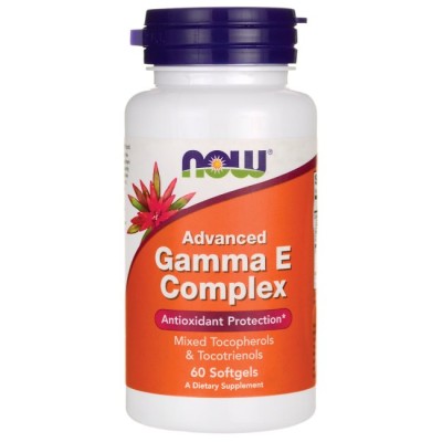 Advanced Gamma E Complex 60 дражета | Now Foods
