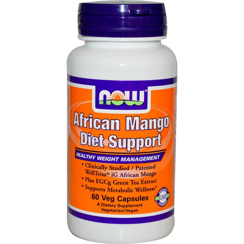 African Mango Diet Support 60 капсули | Now Foods