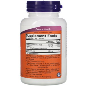 Alpha Lipoic Acid 100 мг 60 веге капсули | Now Foods