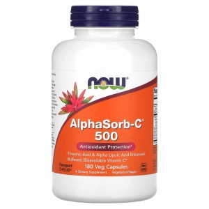 AlphaSorb-C 500 180 веге капсули | Now Foods