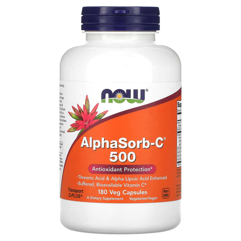 AlphaSorb-C 500 180 веге капсули | Now Foods AlphaSorb-C 500 180 веге капсули | Now Foods