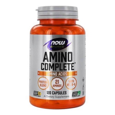 Amino Complete 850 мг 120/360 капсули | Now Foods Балансирана смес от аминокиселини Гарантирано качество на хранителната добавка За поддържане на оптимални енергийни нива в тялото Подпомага синтезирането н Amino Complete 850 мг 120/360 капсули | Now Foods