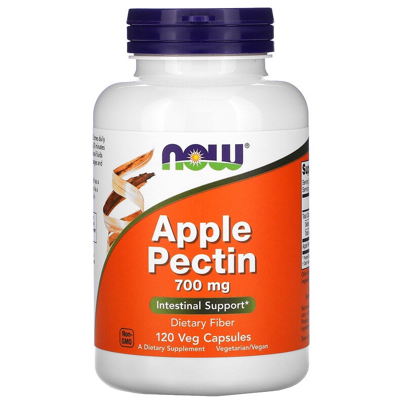 Ябълков Пектин - Apple Pectin 700 мг 120 веге капсули | Now Foods
