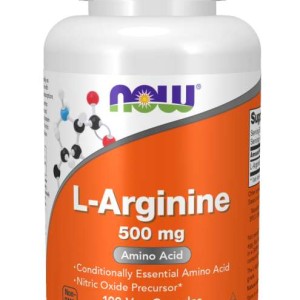 L-Arginine 500 мг 100 веге капсули | Now Foods L-Arginine 500 мг 100 веге капсули | Now Foods