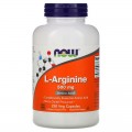 L-Arginine 500 мг 250 веге капсули | Now Foods