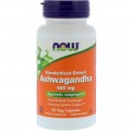 Ашваганда (Индийски жен-шен) 450 мг 90 веге капсули | Now Foods