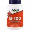 B-100 100 вегетариански капсули | Now Foods