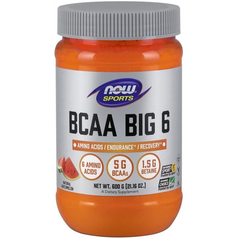 BCAA BIG 6 600 гр | Now Foods