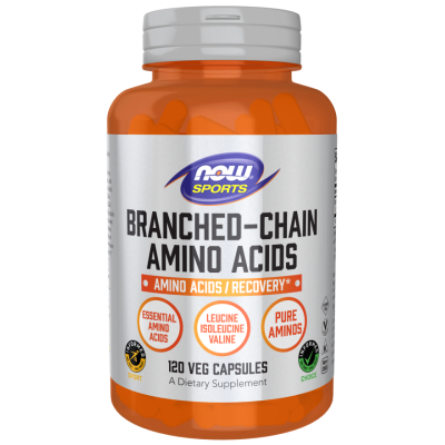 BCAA 120 капсули | Now Foods Увеличава анаболните процеси чрез стимулиране на mTOR киназата Намалява усещането за умора след тренировка Осигурява изграждащ блок за мускулите Правилното съотношение на амино BCAA 120 капсули | Now Foods Увеличава анаболните