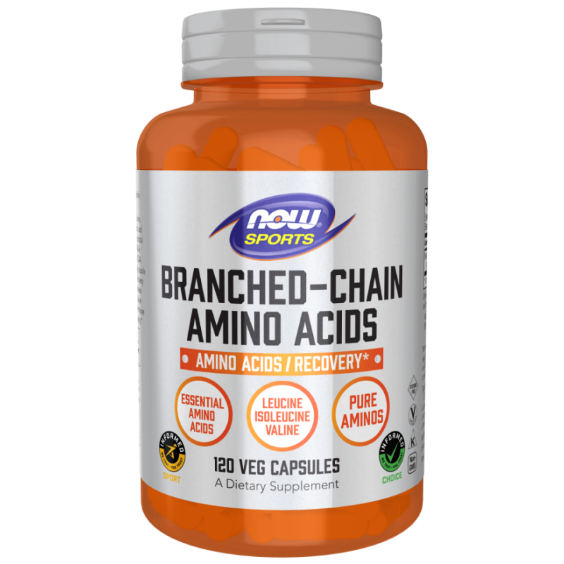 BCAA 120 капсули | Now Foods