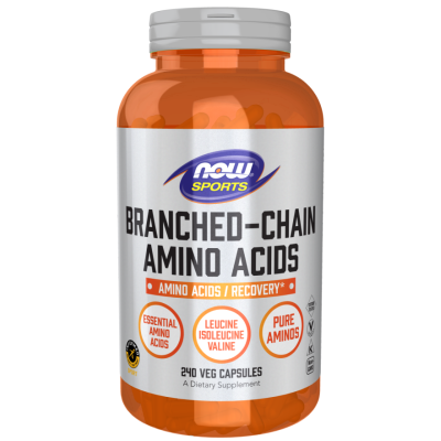 BCAA 240 капсули | Now Foods Увеличава анаболните процеси чрез стимулиране на mTOR киназата Намалява усещането за умора след тренировка Осигурява изграждащ блок за мускулите Правилното съотношение на амино BCAA 240 капсули | Now Foods Увеличава анаболните