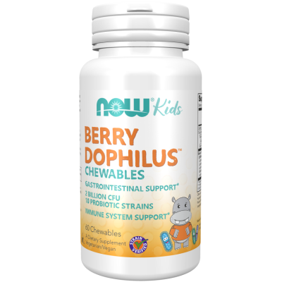 Berry Dophilus 60 дъвчащи дражета | Now Foods Стимулира чревната перисталтика Има антиоксидантна активност Повишава имунната защита При стрес Пробиотик за деца 60 дъвчащи дражета е на изгодна цена от No Berry Dophilus 60 дъвчащи дражета | Now Foods Стимул
