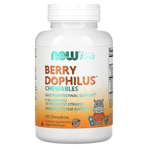 Berry Dophilus 120 дъвчащи таблетки | Now Foods Berry Dophilus 120 дъвчащи таблетки | Now Foods