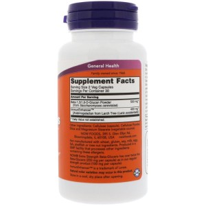 Extra Strength Beta 1.3/1.6 Glucan 250 мг 60 веге капсули | Now Foods