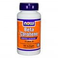 Beta Carotene 25,000 IU 100 дражета | Now Foods