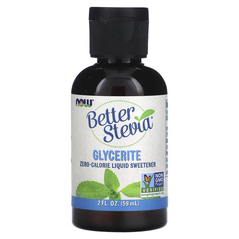Better Stevia Glycerite Liquid 59 мл | Now Foods Better Stevia Glycerite Liquid 59 мл | Now Foods
