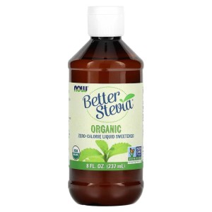 Better Stevia Organic Liquid 237 мл | Now Foods