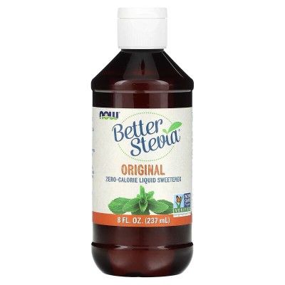 Better Stevia Original Liquid Sweetener 237 мл | Now Foods