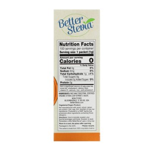 Стевия Пакетчета 100 пакетчета х 1 гр | Now Foods