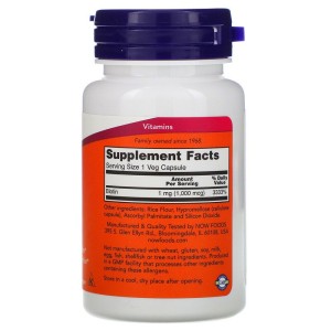 Биотин 1000 мкг 100 веге капсули | Now Foods