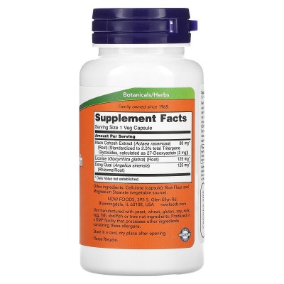 Black Cohosh Root 80 мг 90 веге капсули | Now Foods Black Cohosh Root 80 мг 90 веге капсули | Now Foods