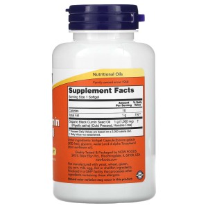 Black Cumin Seed Oil 1000 мг 60 гел-капсули | Now Foods