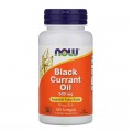 Black Currant Oil 500 мг 100 гел-капсули | Now Foods