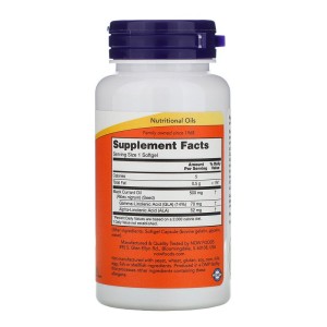 Black Currant Oil 500 мг 100 гел-капсули | Now Foods
