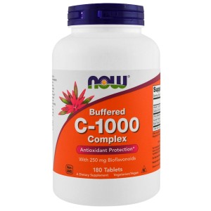 Buffered C-1000 Complex 180 таблетки | Now Foods