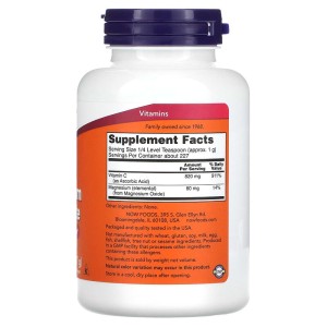 Buffered Magnesium Ascorbate Vitamin C Powder 227 гр | Now Foods