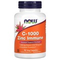 C-1000 Zinc Immune 90 веге капсули | Now Foods