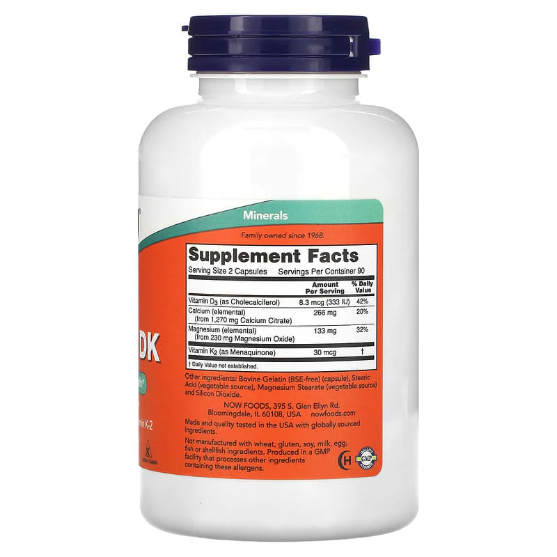 Cal-Mag DK 180 капсули | Now Foods Cal-Mag DK 180 капсули | Now Foods