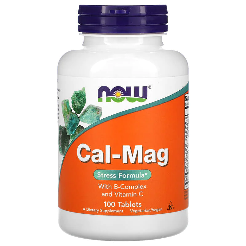 Cal-Mag with B Complex & Vitamin C 100 таблетки | Now Foods Cal-Mag with B Complex & Vitamin C 100 таблетки | Now Foods
