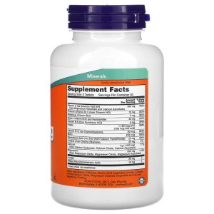 Cal-Mag with B Complex & Vitamin C 100 таблетки | Now Foods