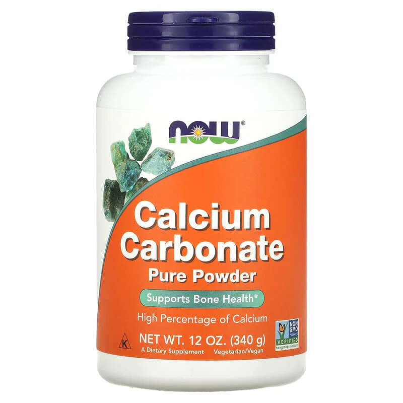 Calcium Carbonate Powder 340 гр | Now Foods Calcium Carbonate Powder 340 гр | Now Foods
