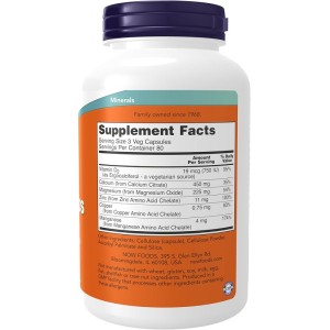 Calcium Citrate Caps with Minerals & Vitamin D-2 120 веге капсули | Now Foods
