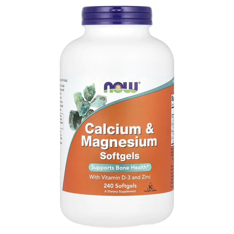 Calcium & Magnesium With Vitamin D-3 and Zinc 240 дражета | Now Foods Calcium & Magnesium With Vitamin D-3 and Zinc 240 дражета | Now Foods