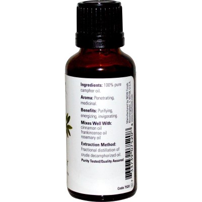 Камфорово етерично масло (Camphor oil) 30 мл | Now Foods