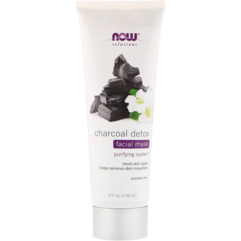 Charcoal Detox Facial Mask 118 мл | Now Foods Charcoal Detox Facial Mask 118 мл | Now Foods