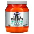 Chicken Protein Bone Broth Powder 544 гр | Now Foods