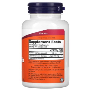 Citrus Bioflavonoids 100 веге капсули | Now Foods